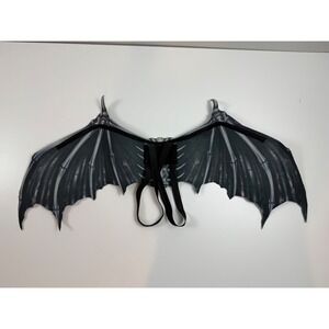 Black Skeleton Dragon Wings Adult Costume Cosplay Halloween Party